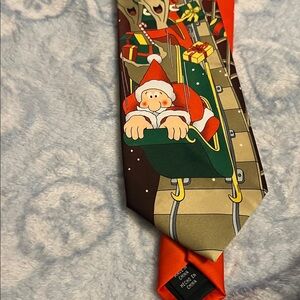 Festive Santa Sleigh Tie